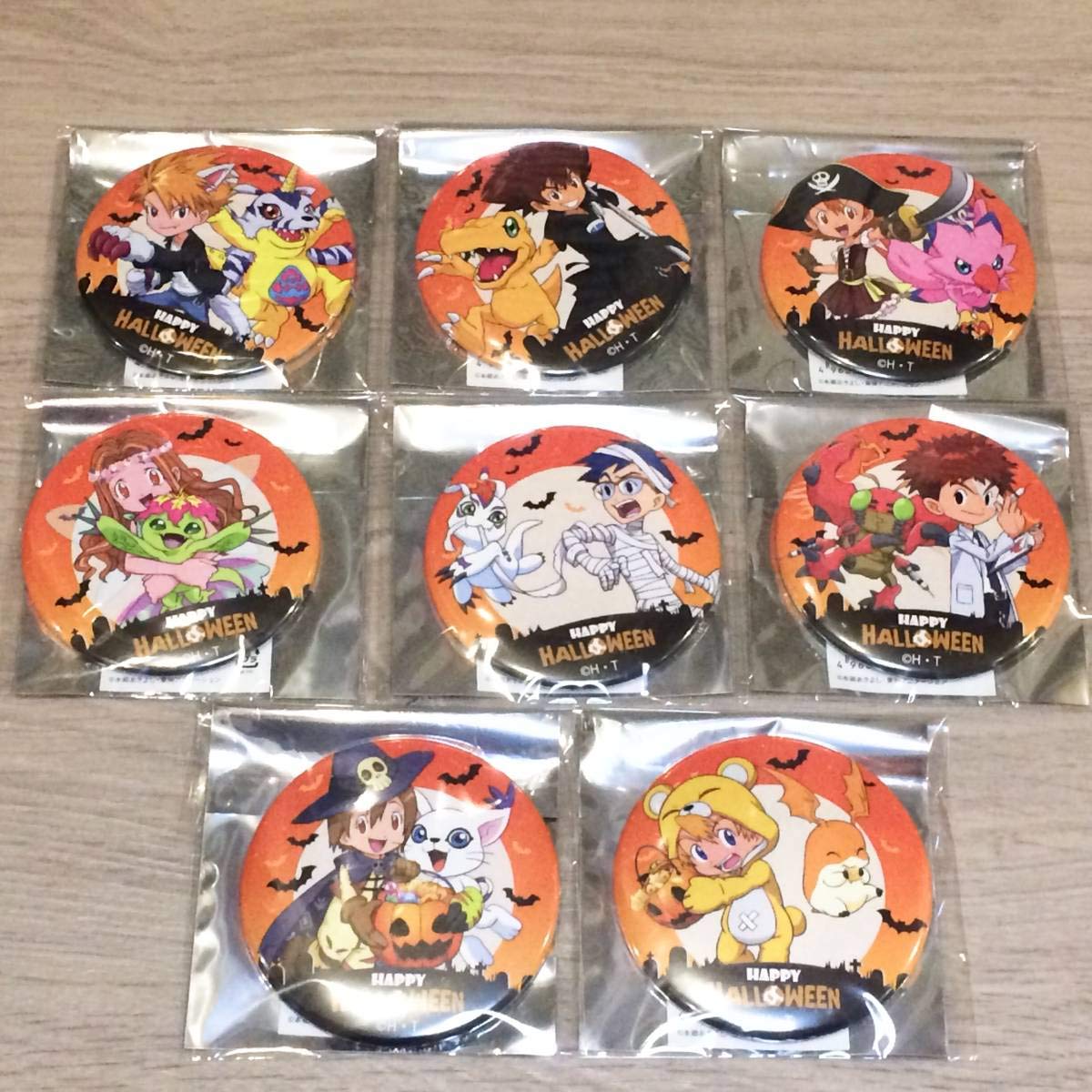 デジモン ハロウィン 缶バッジ デジモンアドベンチャー】ハロウィン 缶
